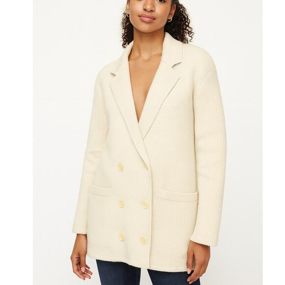 J Crew Double Breasted Sweater Blazer Jacket - Picture 1 of 10